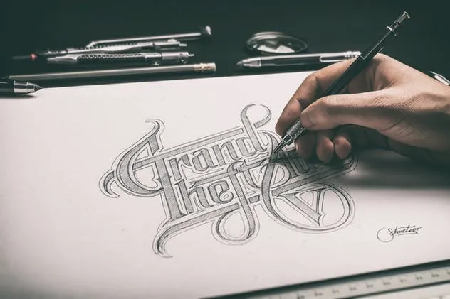 素描手绘作品展示样机模板 Sketch / Hand Drawn Mockup Set插图(4)