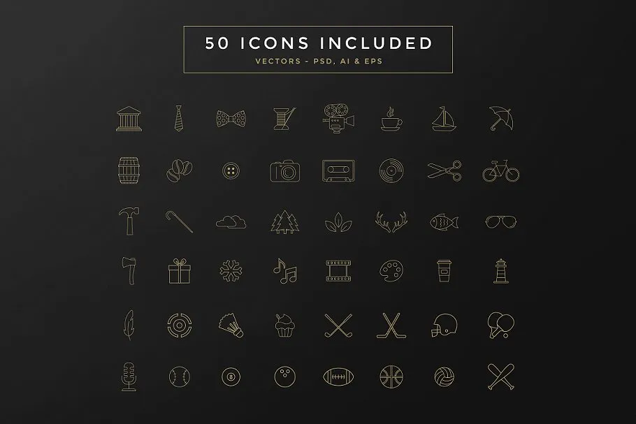 100个小微Logo模板及80个版式Logo模板 100 Minimal Logos + BONUS插图(4)