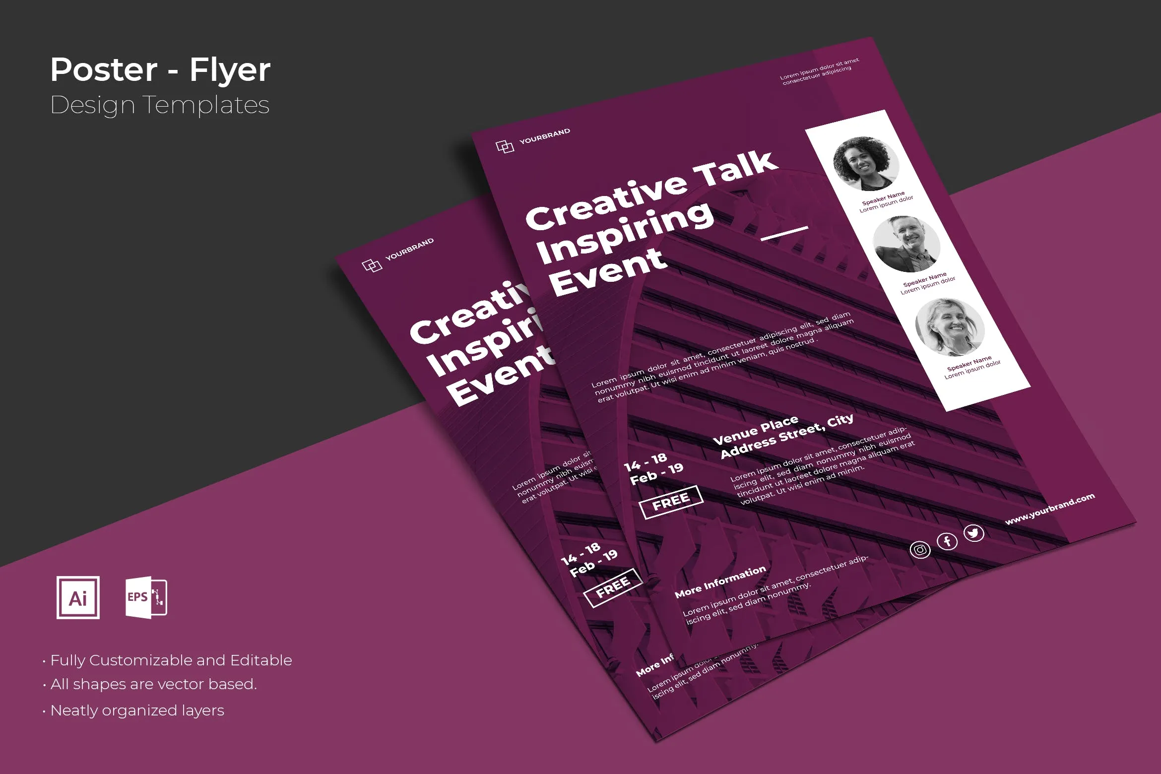 演讲培训活动宣传海报设计模板 SRTP#8211; Poster Design.13