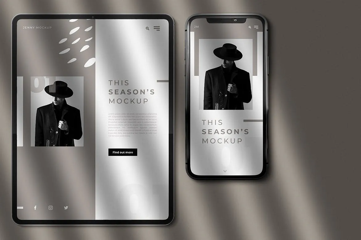 响应式网页设计多设备预览样机PSD模板 Modern Device Mockups插图(2)