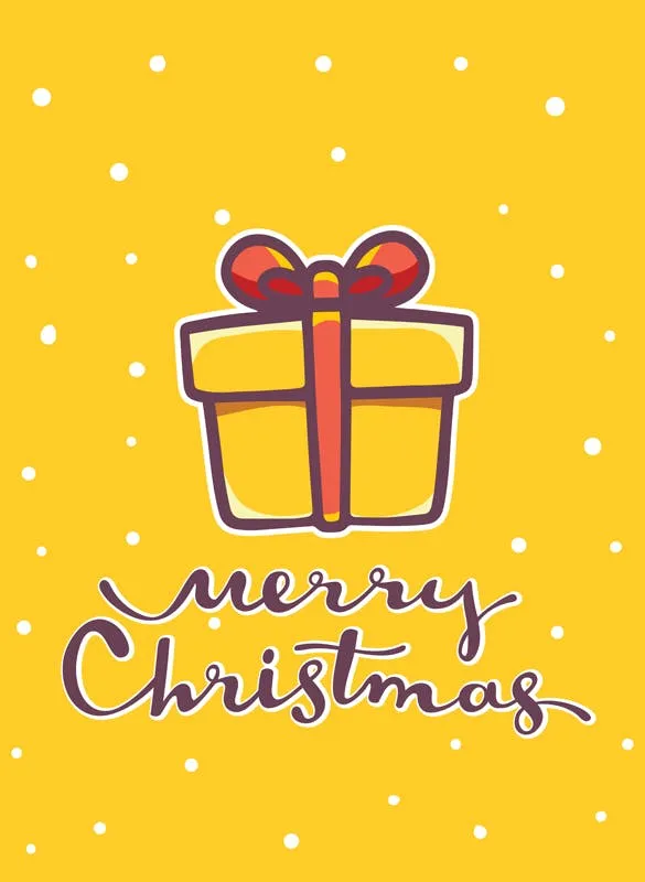 圣诞节&新年庆祝主题简易矢量手绘图形素材 Collection of Christmas cards插图(6)