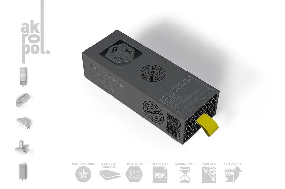 特色礼品盒包装设计展示模型Mockups【PSD】插图(3)