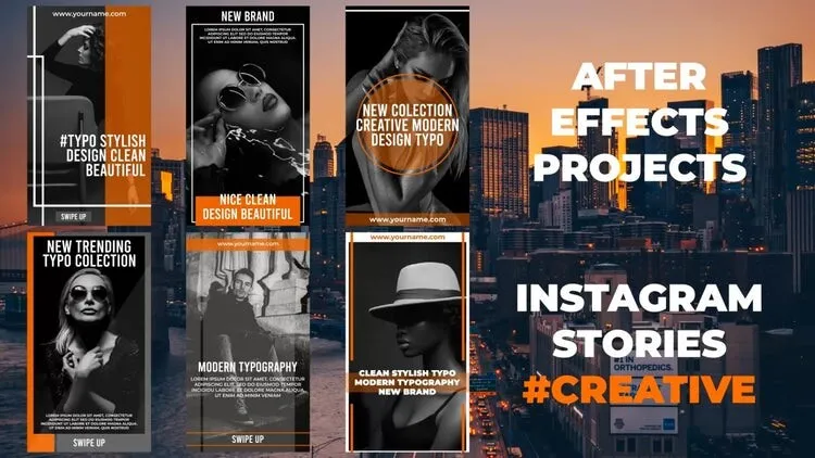 6个独特简洁的动态动画像素设计精选AE模板