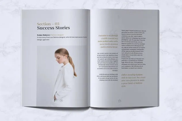 时尚杂志/品牌画册/企业宣传册设计模板 BERNARD – Fashion Magazine插图(5)