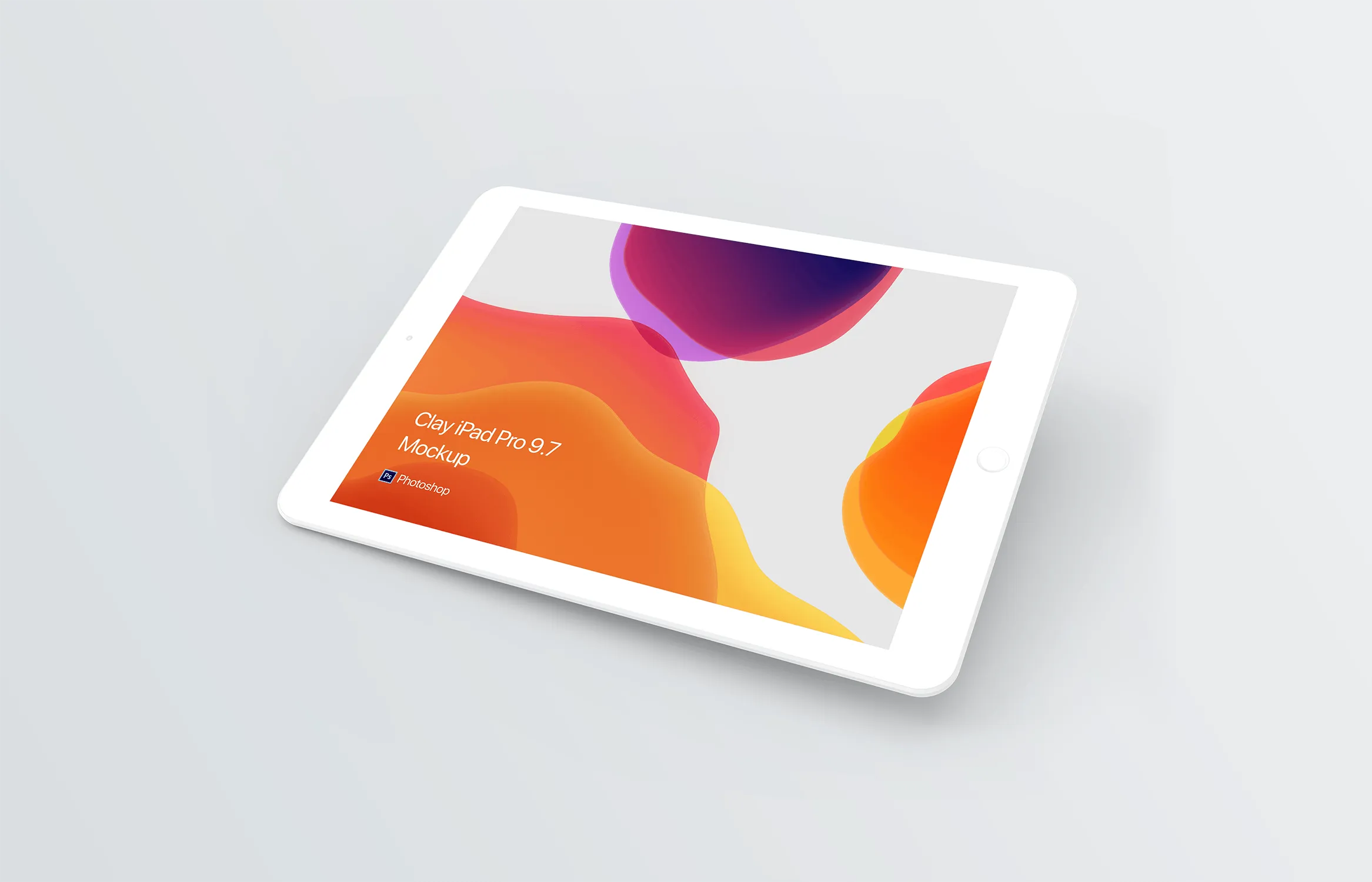 黏土材质iPad平板电脑素材库精选样机模板 Clay iPad Mockup插图(5)