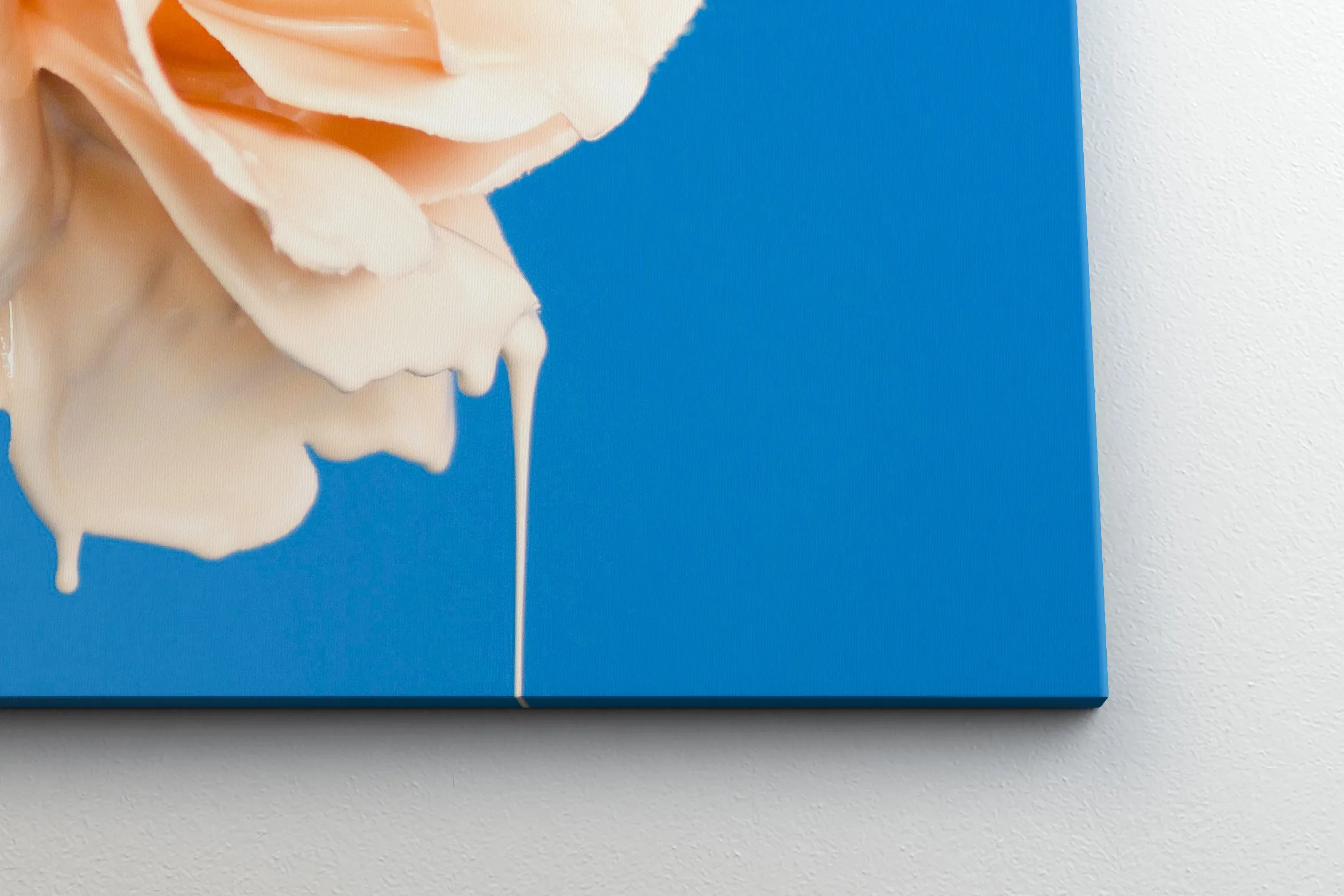 画像＆画作展览挂墙肖像画布画框前视图样机素材 Portrait Canvas Frame Mockup Hanging on Wall in Front View插图(2)