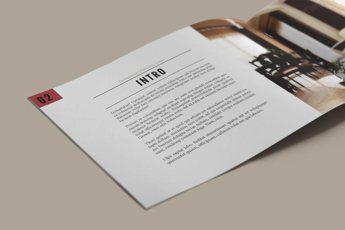 时尚家具产品设计目录画册设计模板 Furniture Brochure插图(1)