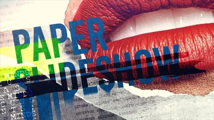 纸制幻灯片像素设计精选AE模板