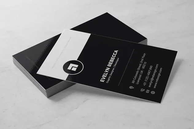 极简主义高端风格商业名片设计模板 Minimalist Business Card Vol. 02插图(1)