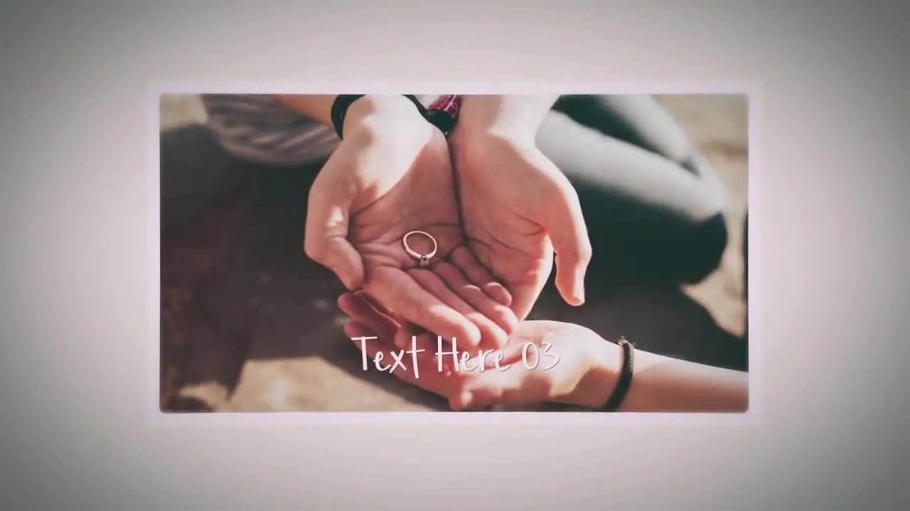 AE精美的婚礼幻灯片模板