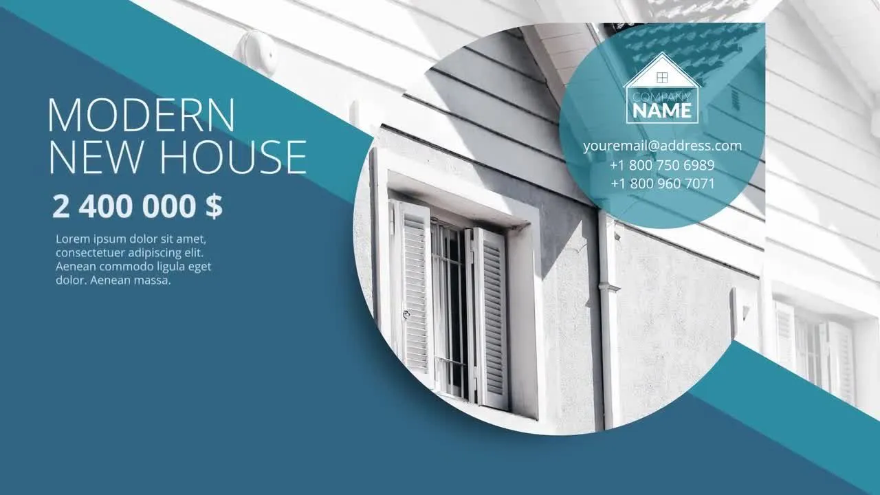 时尚设计的房地产活动促销视频像素设计精选AE模板