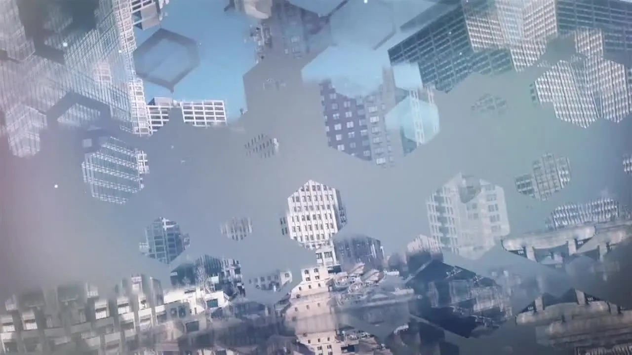 创造性的六边形过渡像素设计精选AE模板