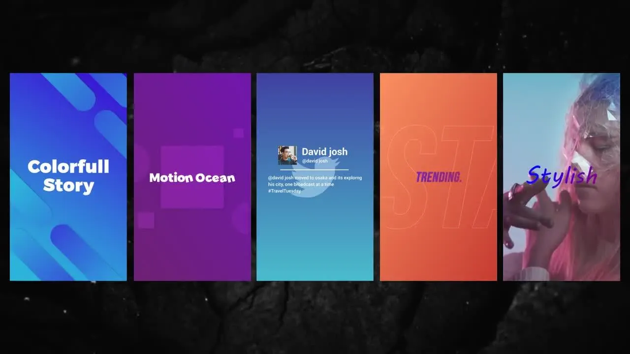 Instagram字体是一款设计时尚像素设计精选AE模板