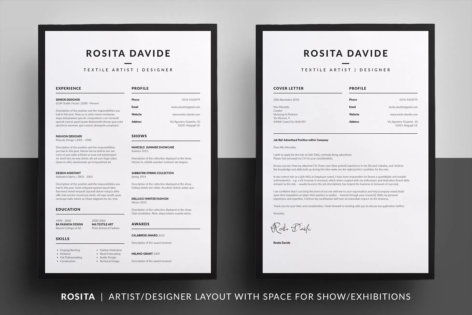 个人简历电子版即拿即用模板合集 Essential Resume/CV Collection插图(5)