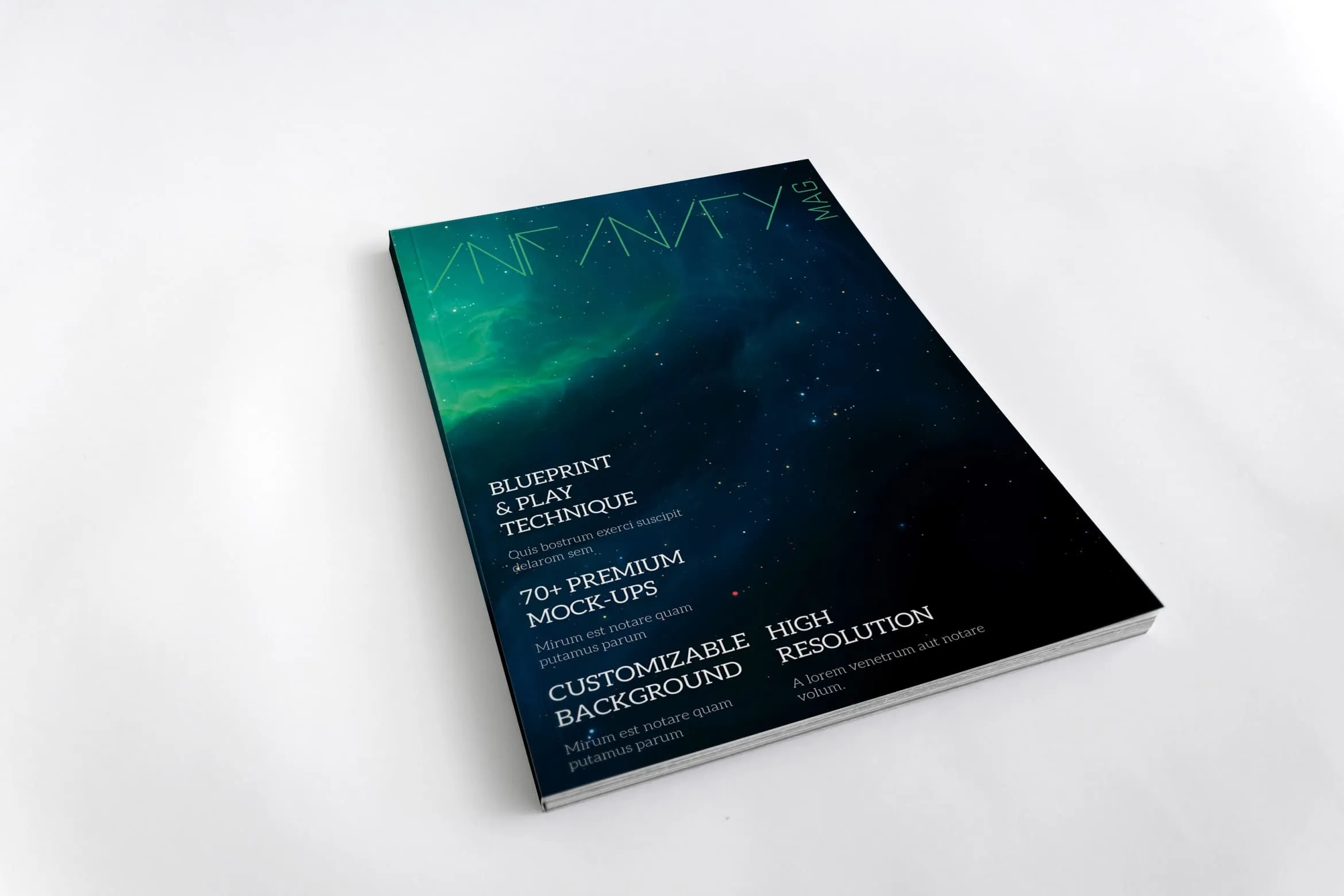 自然科学杂志模板-Infinity Magazine Template（InDesign ）