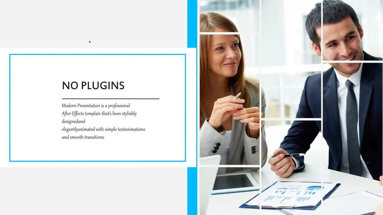 专业外观和动态动画的清洁商务幻灯片介绍像素设计精选AE模板