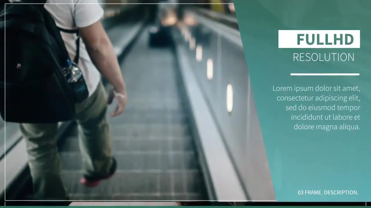 光线泄漏和平滑过渡企业现代幻灯片像素设计精选AE模板