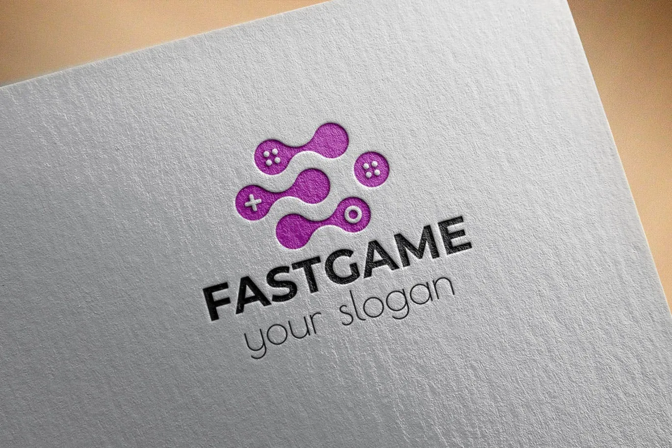 游戏加速器Logo设计素材库精选模板 Fast Game Business Logo Template插图(2)