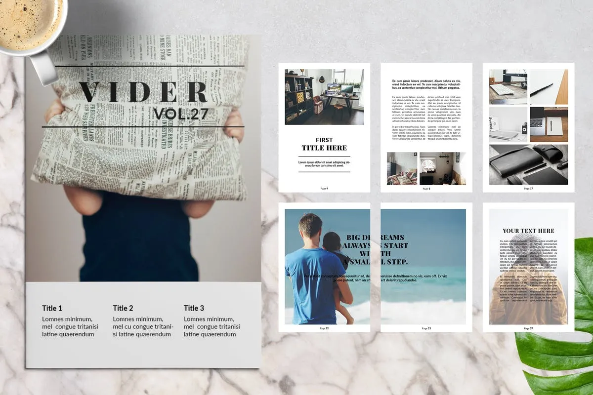 时尚高品质的生活方式/旅行风景画册模板 Vider Magazine插图