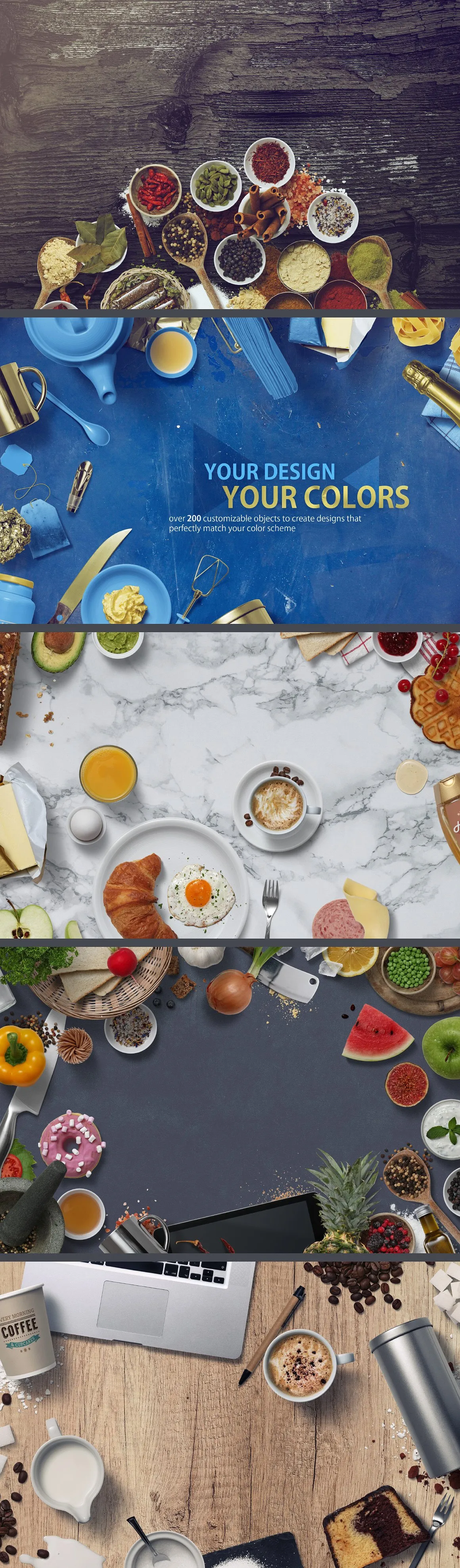 Kitchen Scene Generator–高品质的厨房场景样机下载 9.42 GB[psd,png]插图(7)