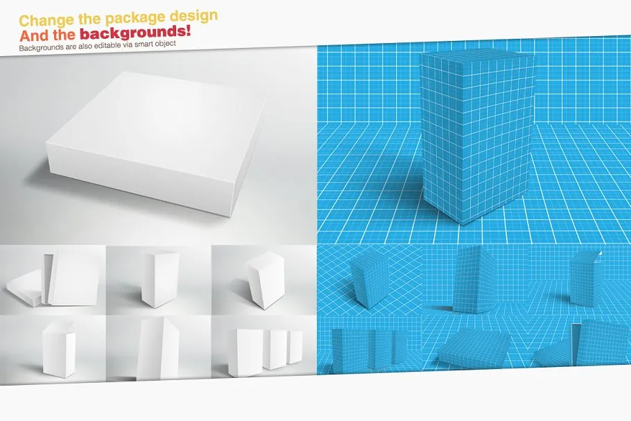 包装盒样机模板 Packaging Mock-ups插图(3)
