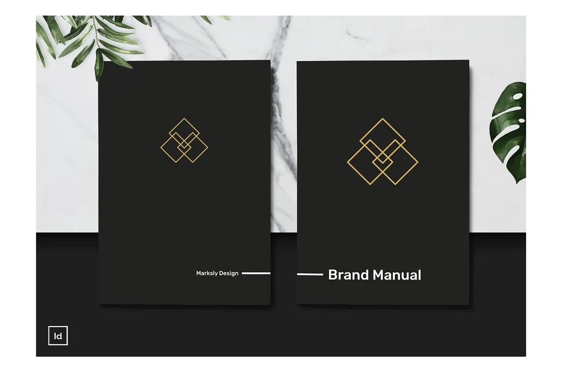 黑白极简主义现代品牌手册