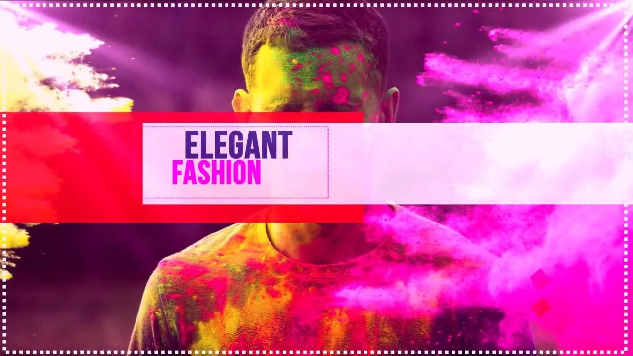 时尚杂志图文展示视频特效像素设计精选AE模板