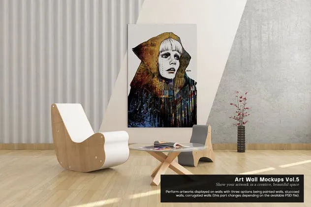 墙体艺术油画展览作品展示样机模板Vol.5 Art Wall Mockups Vol.5插图(1)