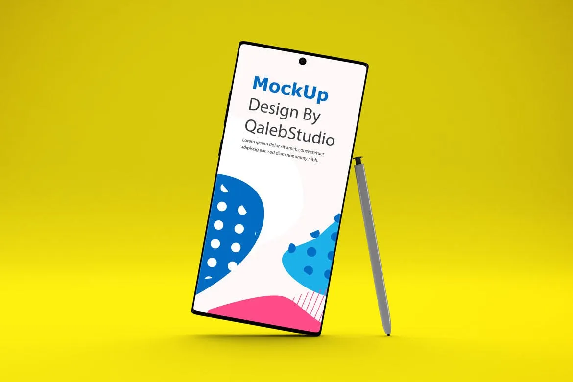 三星大屏手机Note 10屏幕预览样机模板 Note 10 Mockup插图(2)