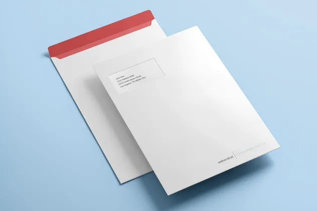 C4规格大信封设计样机模板 Envelope C4 Mock-up插图(9)