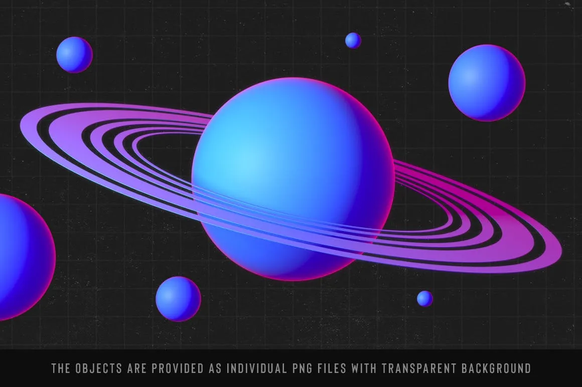 80年复古时代时尚元素背景设计套装 Retro Landscape Kit插图(5)