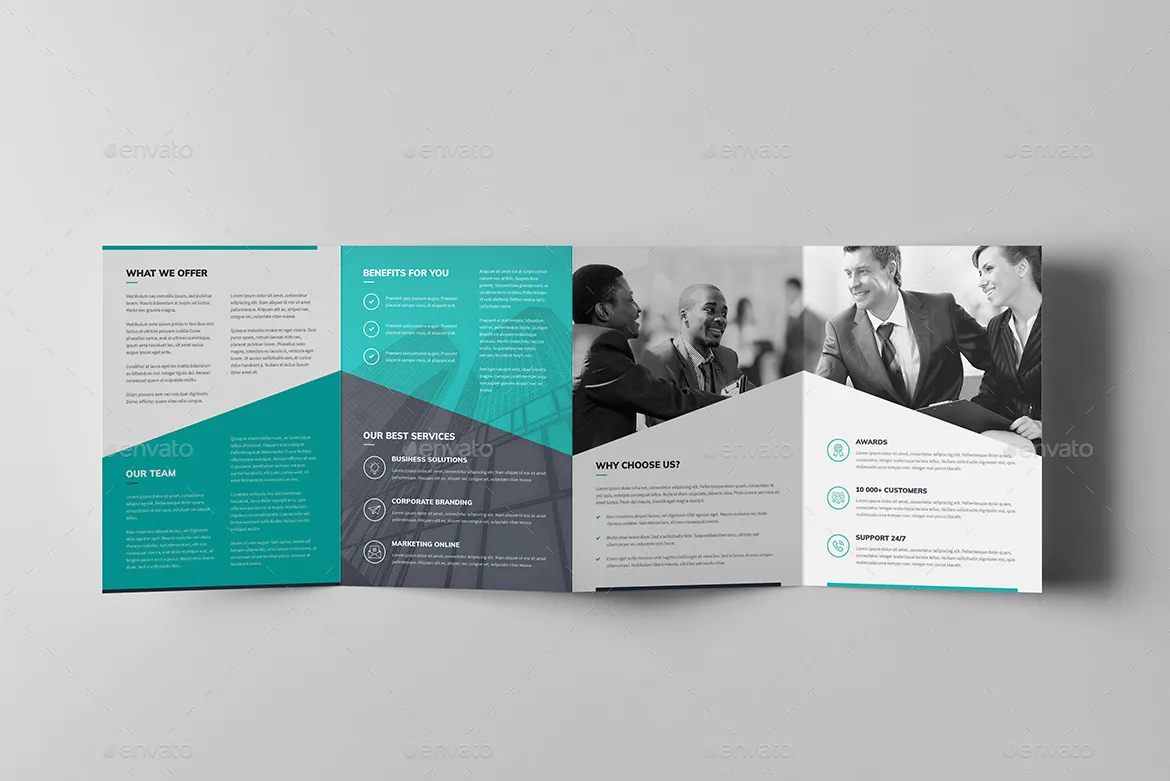 典型的正式的企业商务四折页模板下载插图(12)