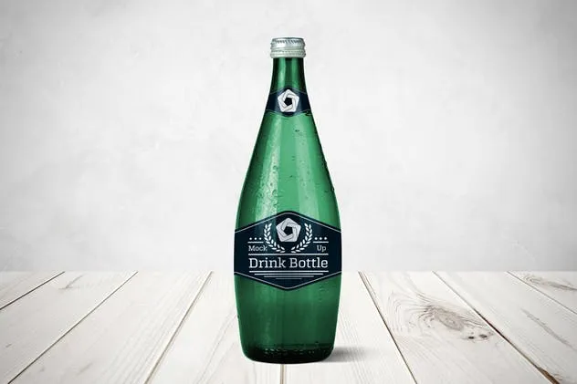 饮料玻璃瓶外观包装样机模板v2 Drink Bottle Mockup V.2插图(4)