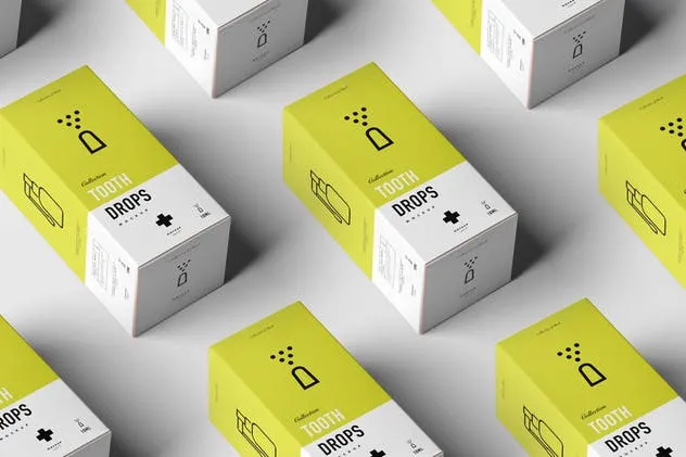 牙齿滴涂器滴瓶口腔药物包装样机模板 Tooth Drops Applicator Mock-up插图(8)