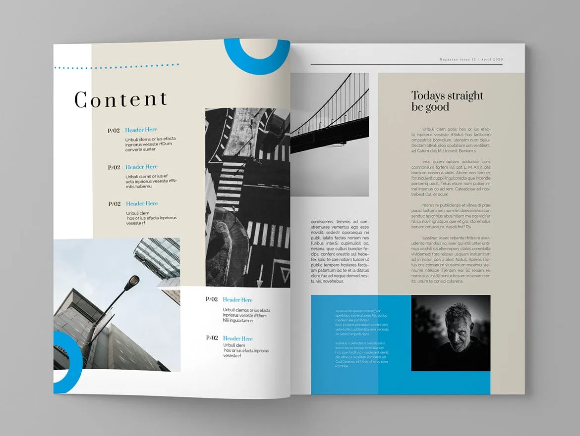 人物专访素材库精选杂志排版设计模板 Sergeyi – Magazine Template插图(2)