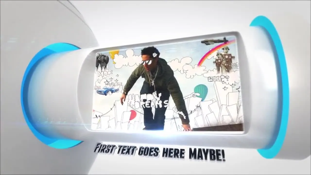 科技感文字标题动画像素设计精选AE模板