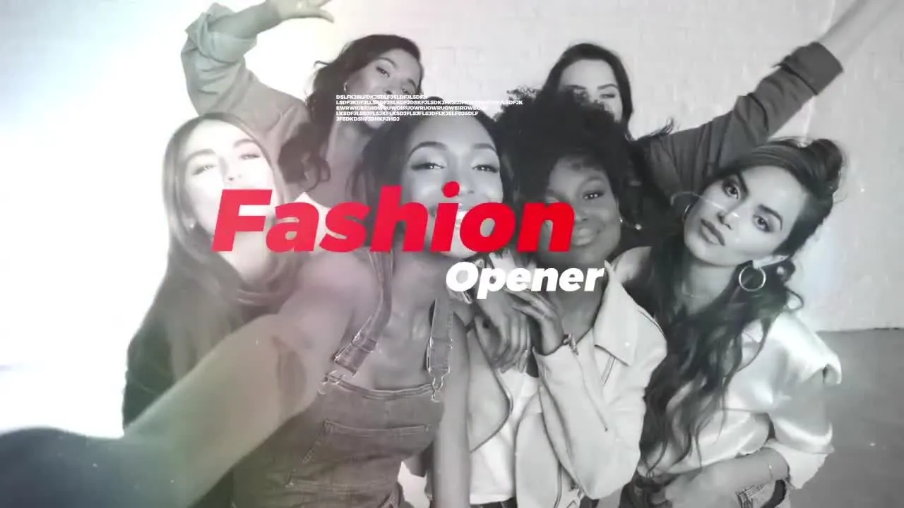 时装秀揭幕战引人注目的像素设计精选AE模板