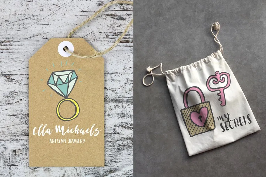 可爱的贴纸剪贴画合集 Funtastic Sticker Clipart Collection插图(6)