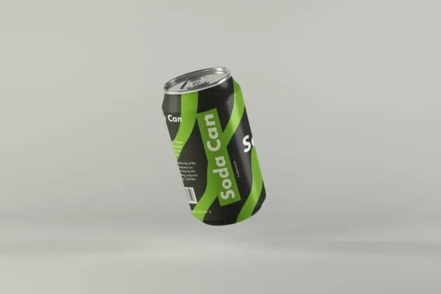 多用途饮料易拉罐外观设计样机模板 Multipurpose Can Mockups插图(3)