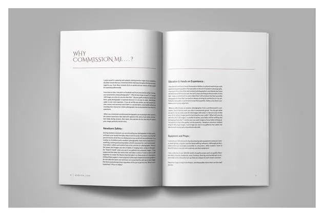 婴儿儿童摄影服务产品手册模板 Newborn Magazine Complete Pricing Guide插图(9)