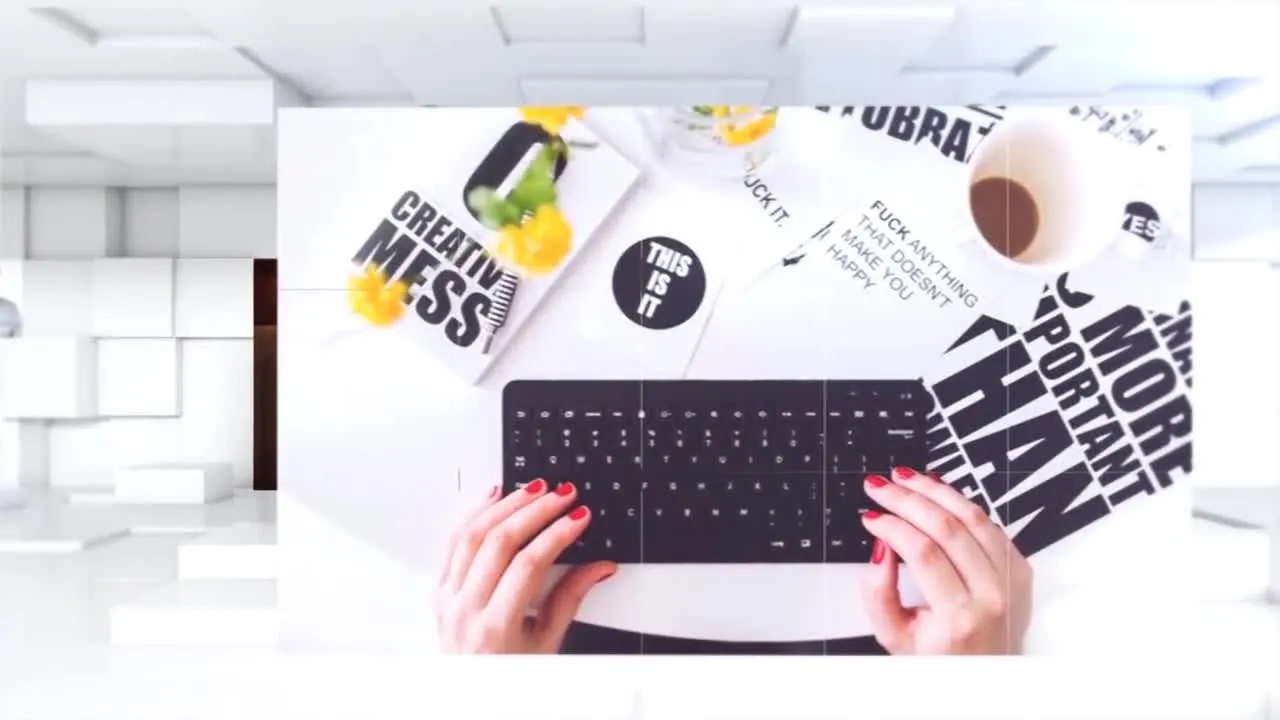 现代运动中的3D立方体像素设计精选AE模板