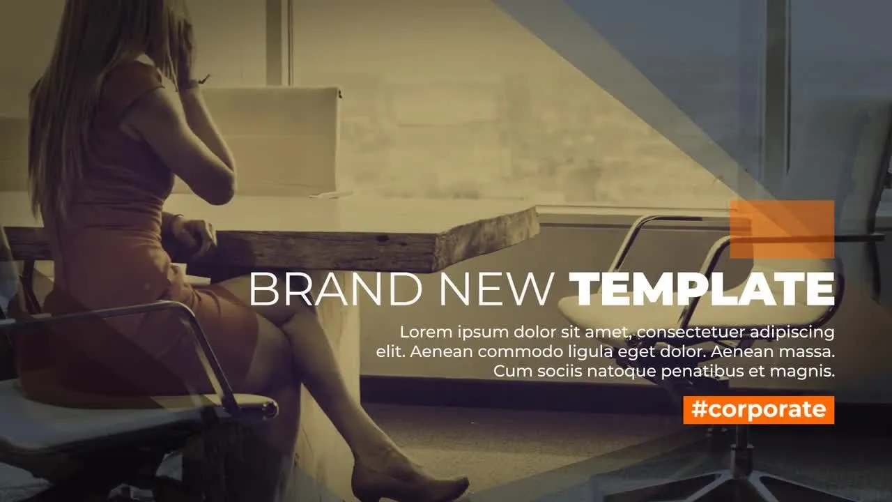 优雅的公司幻灯片4K像素设计精选AE模板