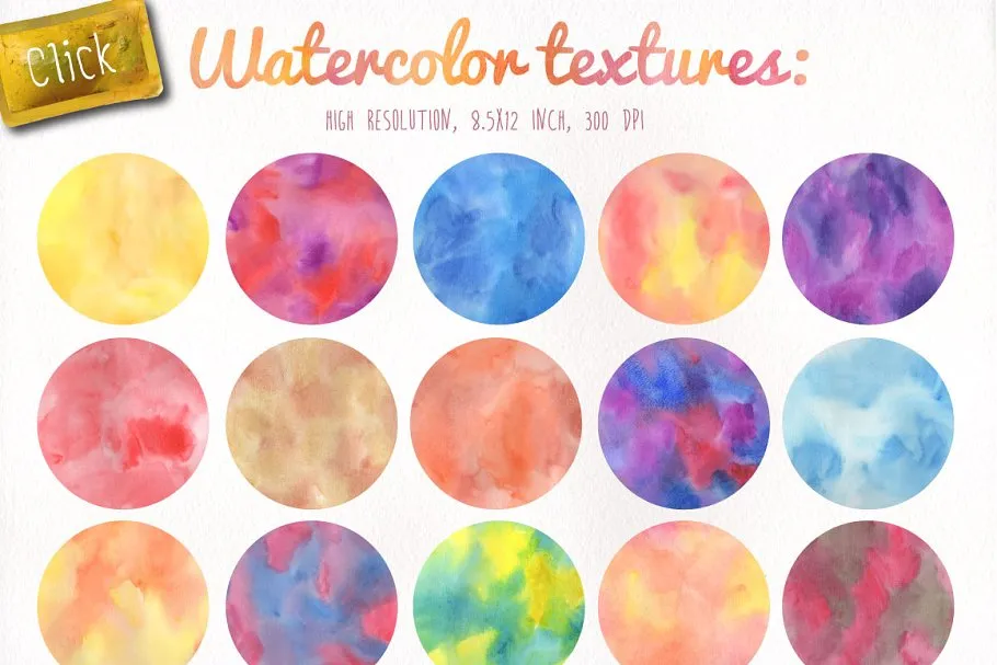 DIY水彩手绘插画师工具包 DIY Watercolor Collection Pro插图(1)