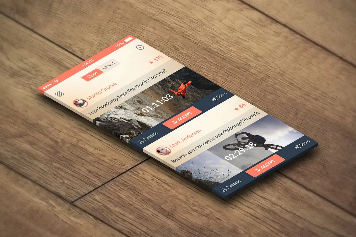 3D立体屏幕APP设计效果图样机 Realistic App Mock ups插图