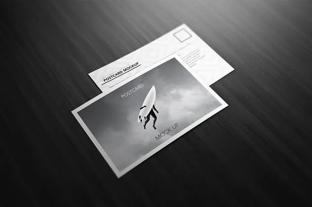 简约的明信片/邀请函/传单样机 Postcard / Invitation / Flyer Mock-up插图(3)