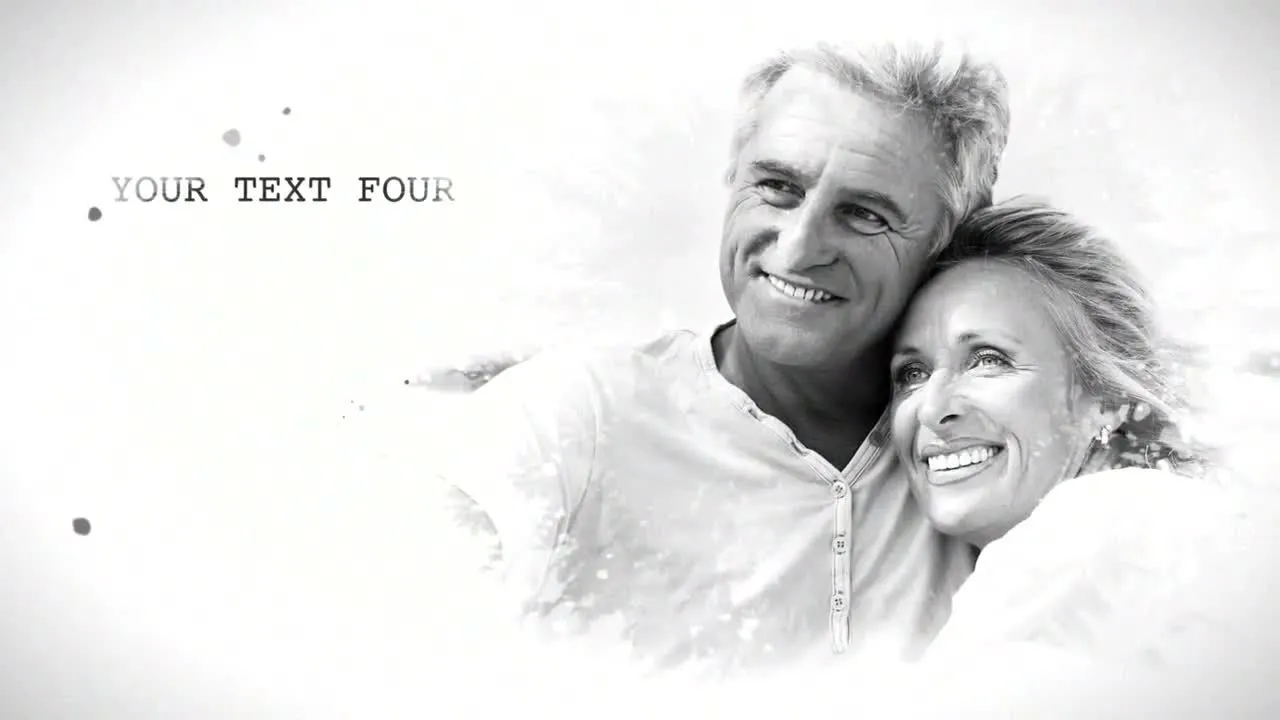 优雅的墨水美丽图像照片像素设计精选AE模板