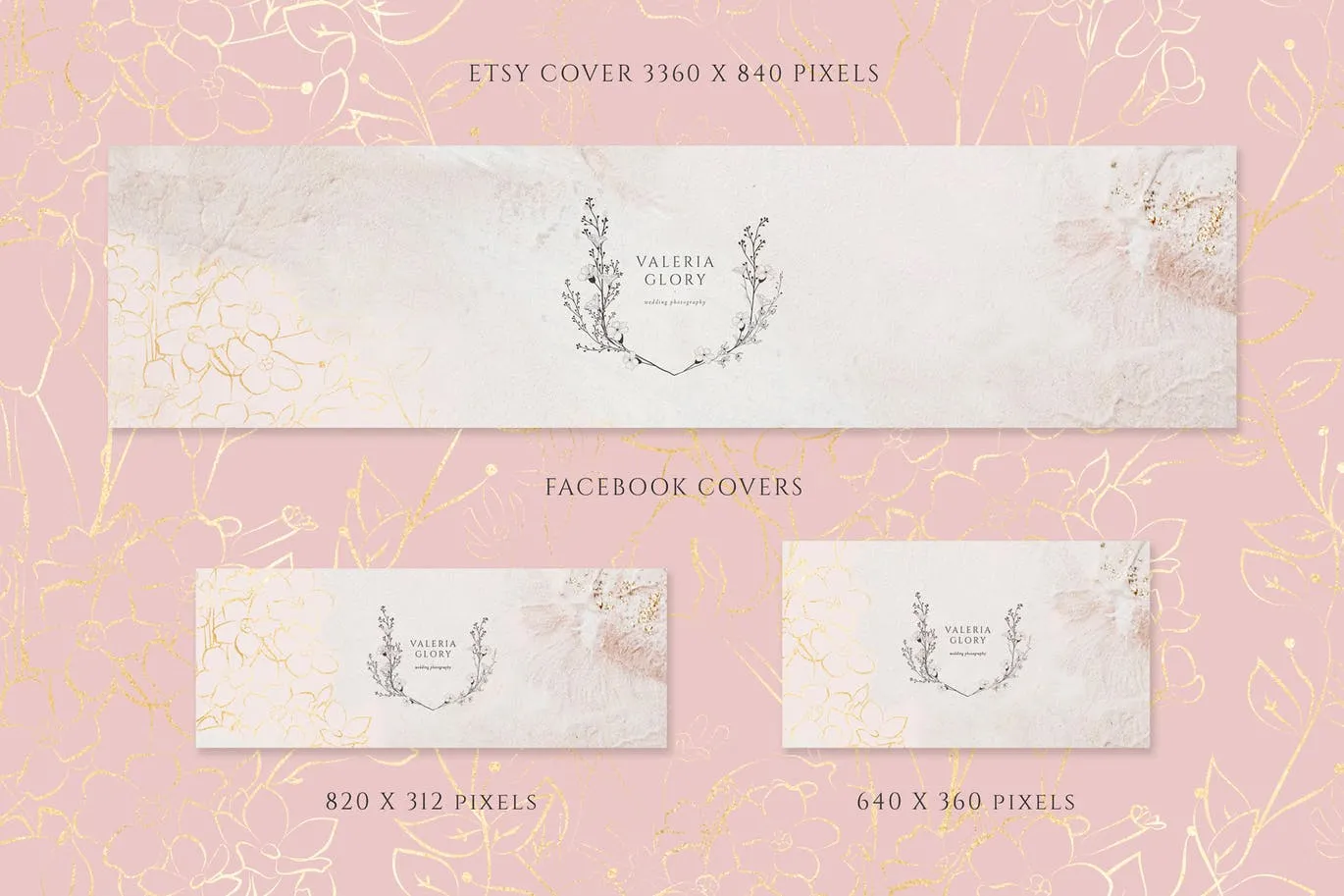 高端女性饰品品牌设计素材套装 Pre-made Logo ~ Branding Kit插图(9)