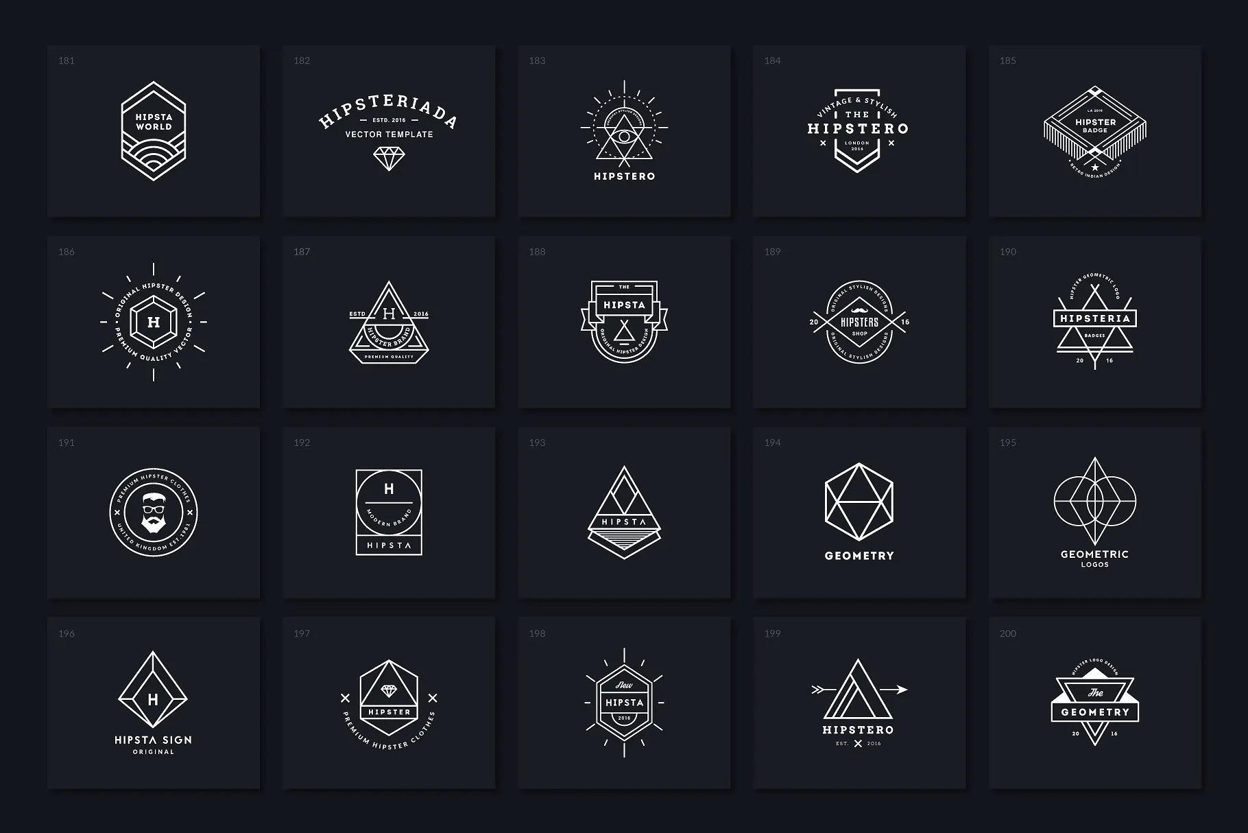 40个多用途时髦Logo模板V.5 40 Hipster Logos Vol. 5插图(2)