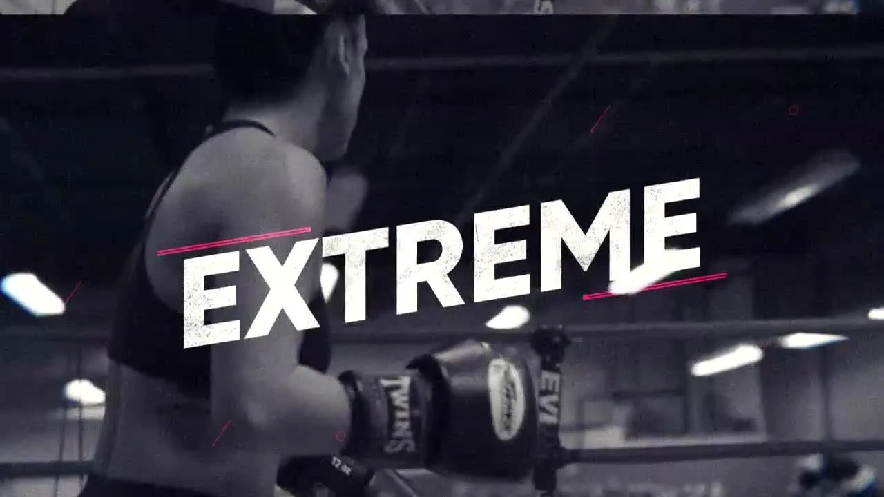 快速动态时尚体育运动过渡效果像素设计精选AE模板Sport Opener