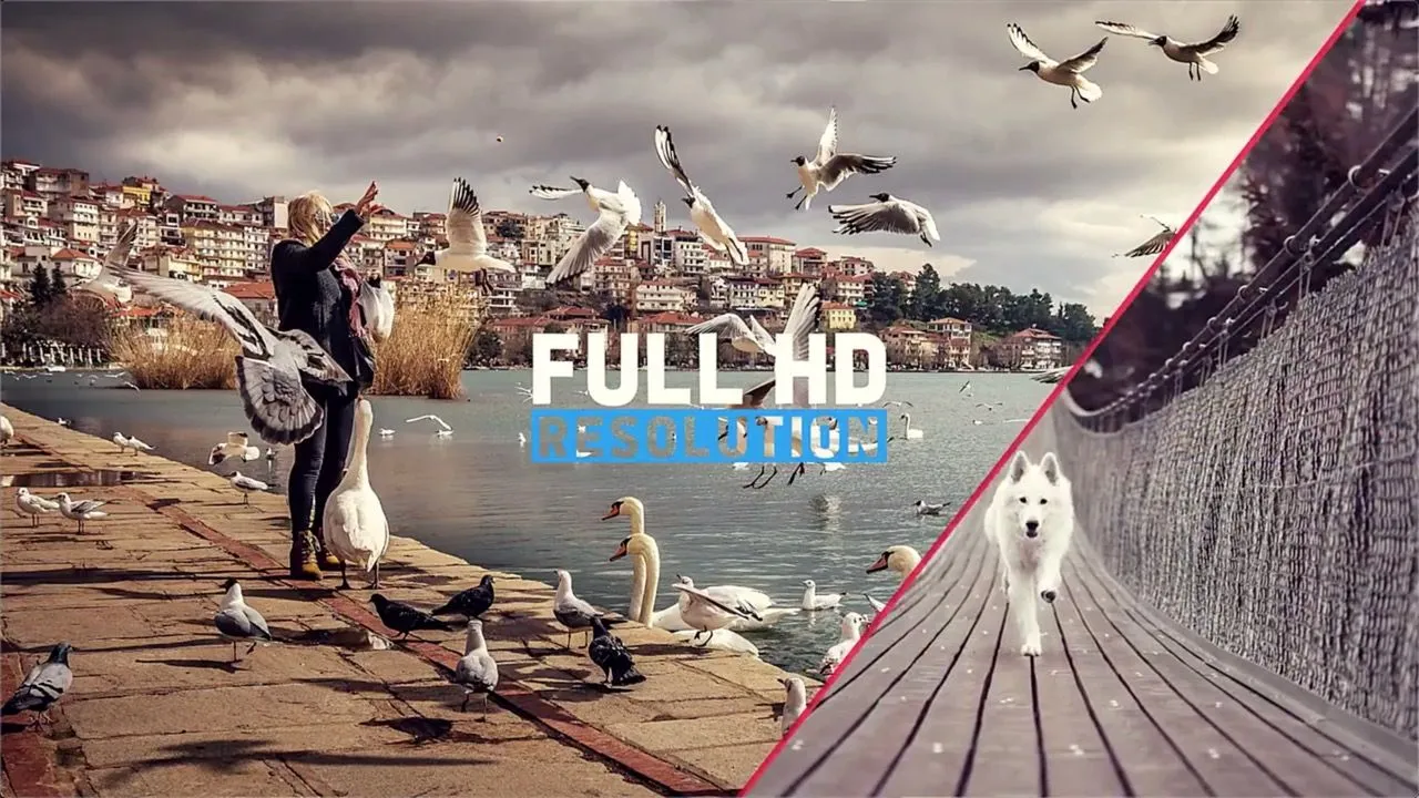 快速切换幻灯片像素设计精选AE模板FastSlideshow